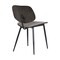 Armen Living Miki Mid-Century Black and Walnut Wood Dining Accent Chairs, PK2 LCMKSIWA - alternate 4